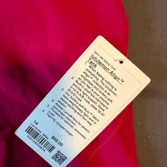 Lululemon Berry Rumble Tank - Picture 2 of 3